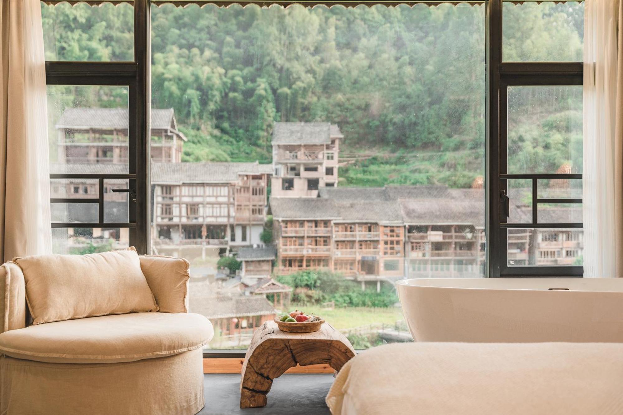 肇兴溪舍山堂 Creekside Inn Ліпін Екстер'єр фото